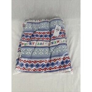 Old Navy Mens Flannel Pajama Pants XL Tall Fair Isle Merry Blue 803262-20-1